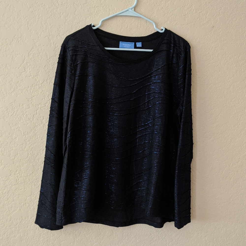 Simply Vera Vera Wang size XL long sleeve shirt